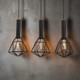 Pendant Industrial Style 3 x Bar Cage BB4 Pendant Industrial Style 3 x Bar Cage BB4